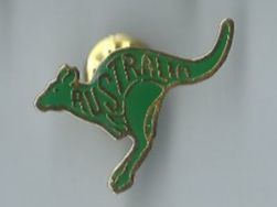 Plaketten & Abzeichen: Känguru Australien, Pin – Gebraucht aus Zürich von t24_de