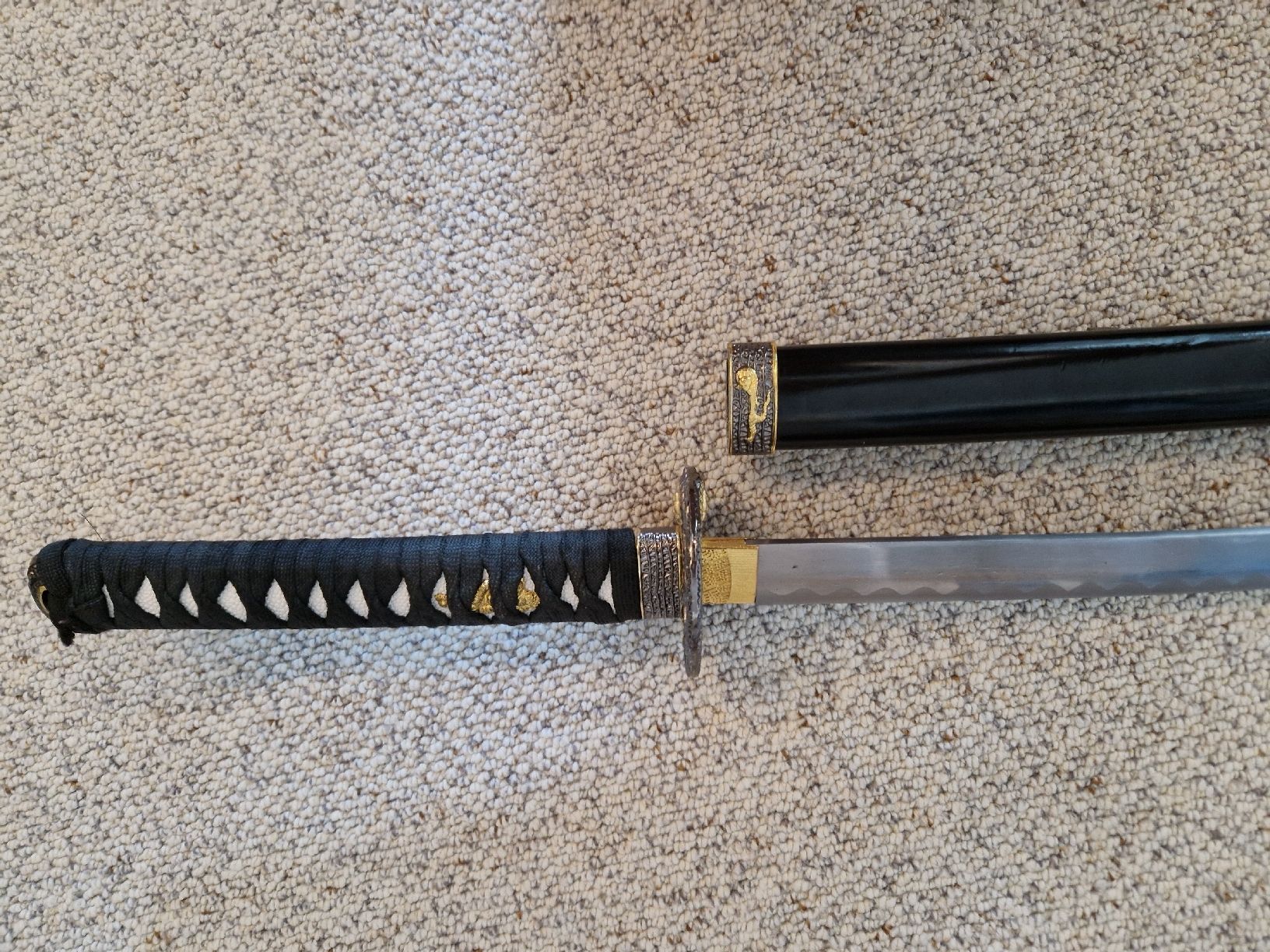 Internationale Kunst: Katana Black Tiger mit stumpfer Klinge – Gebraucht aus Hettlingen von mat_8pg6 2