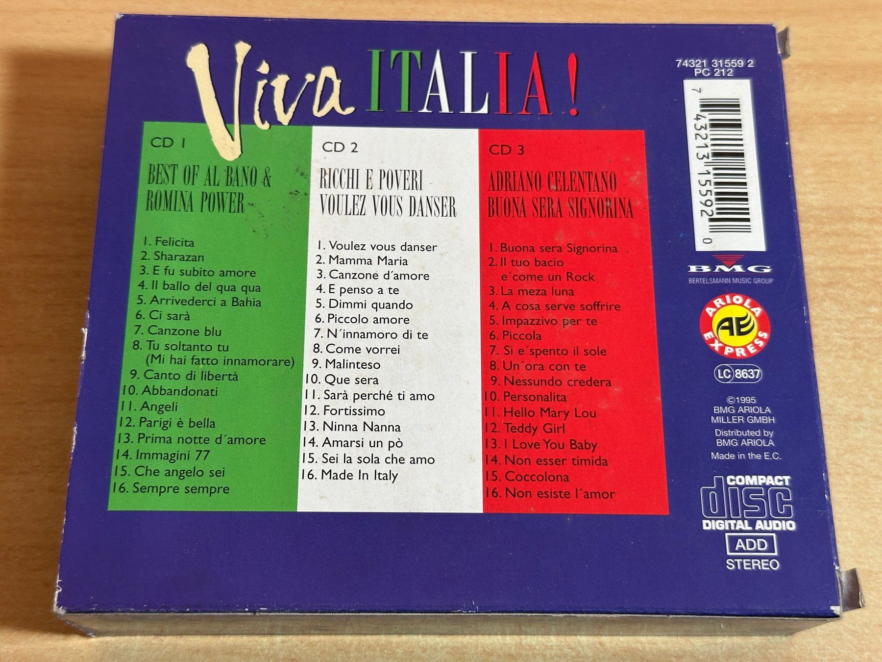 CD: Various - Viva Italia! - 3 CD – Usato da Rikon im Tösstal venduto da Alpenmutz 1