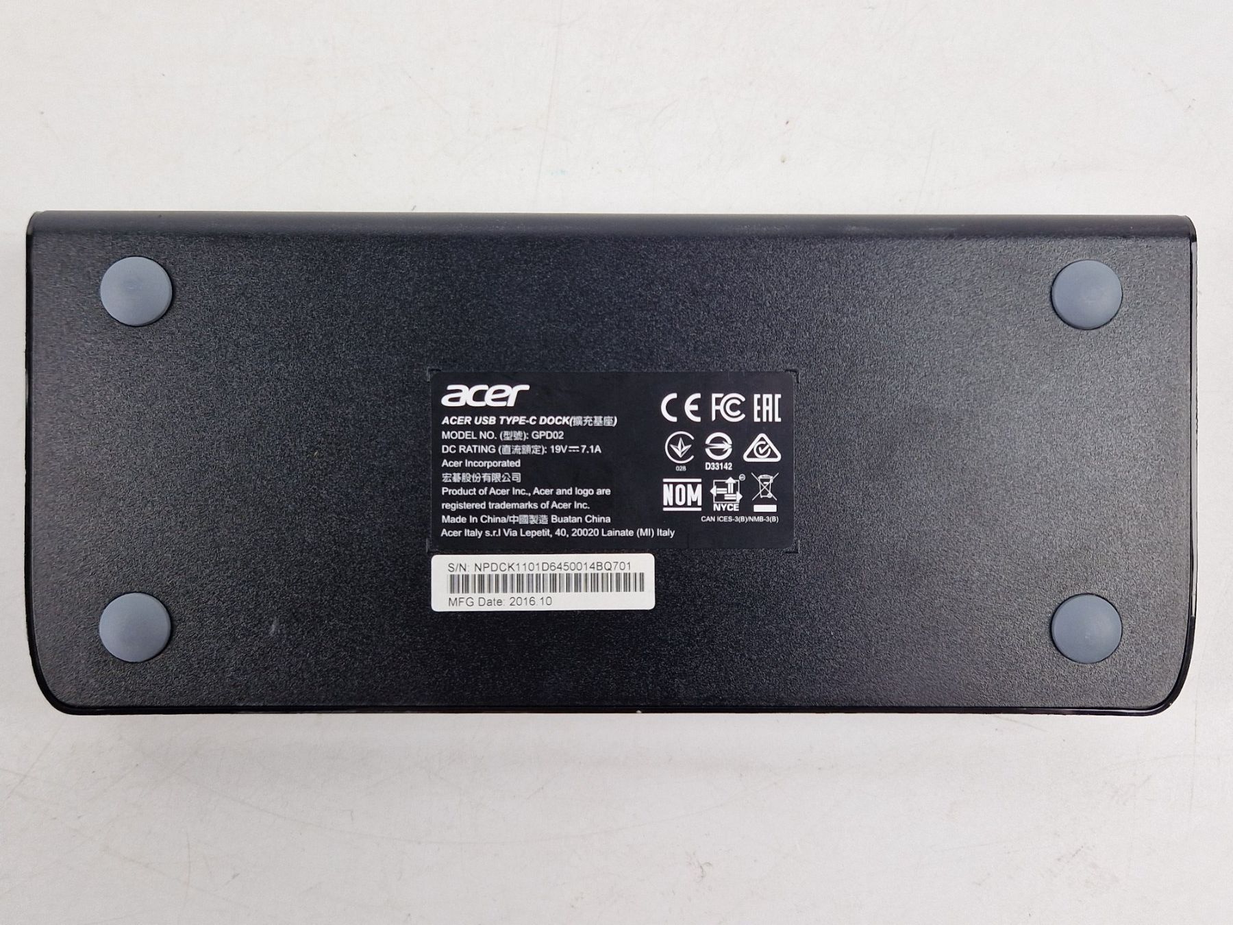 Dockingstation: ACER USB Typ-C Dock "GPD02" – Gebraucht aus Muhen von Restwert_Muhen 2