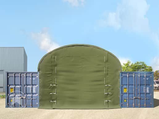 Tende & Padiglioni: Frontwand für Container Überdachung 8m Breite mit Easy-up-E – Nuovo e nell'imballaggio originale da Zofingen venduto da CLICKENHAUS 5