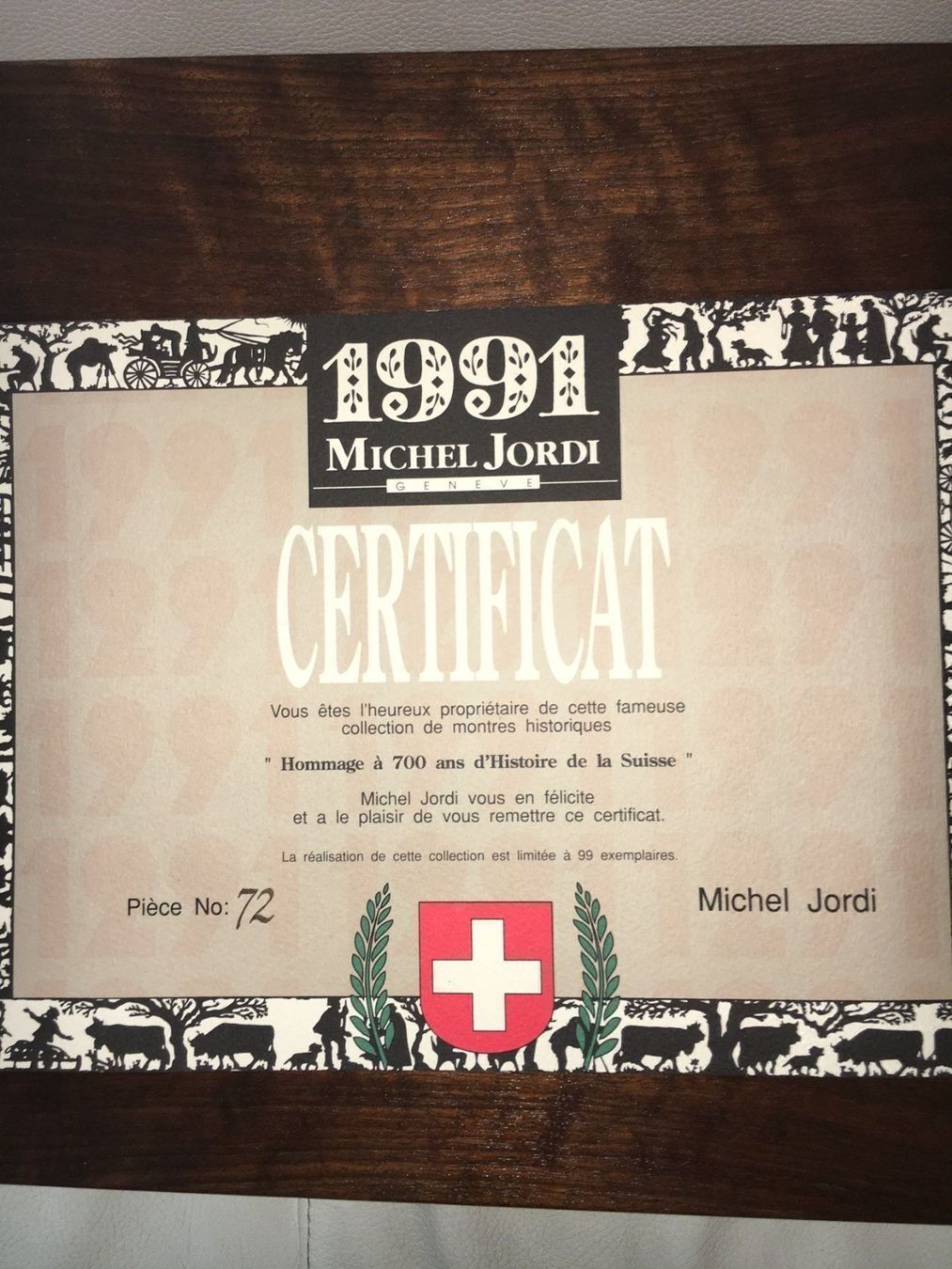 Michel Jordi Orologi: Michel Jordi Jubiläums Edition 1991 – Nuovo (secondo la descrizione) da Dübendorf venduto da knomogozu 5