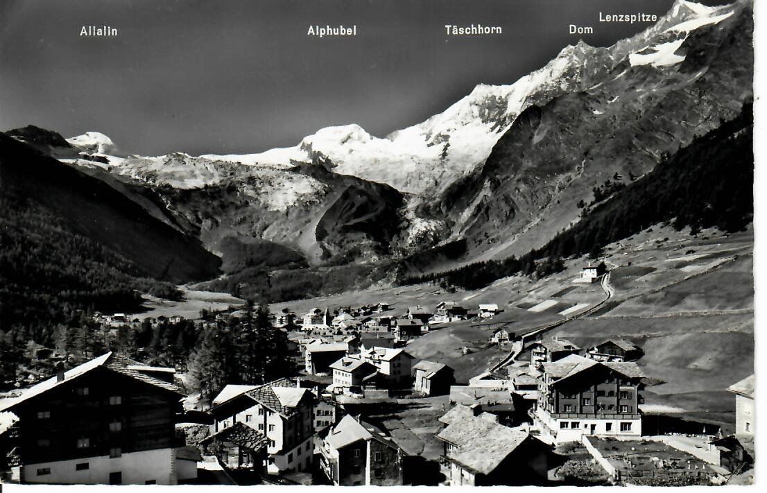 Ansichtskarten: Saas - Fee – Gebraucht aus Hochdorf von Ziegel-16