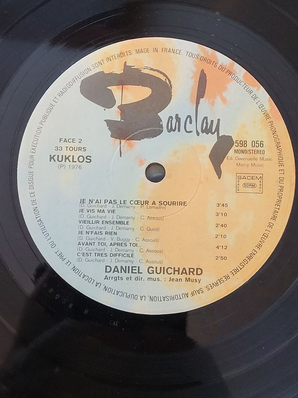 Dischi in vinile: Daniel Guichard - Vinyle 33T - Vintage – Usato da La Chaux-de-Fonds venduto da reu_kx5l 5