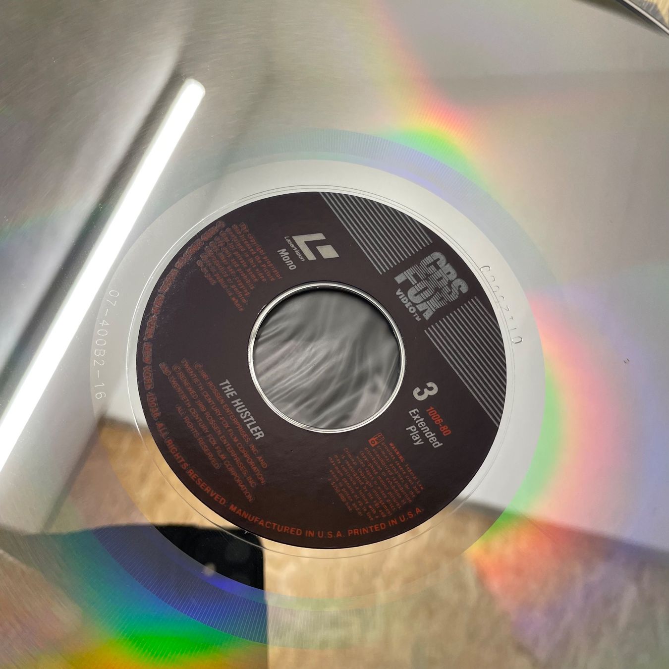 Tutti i DVDs: The Hustler - LASER DISC - Englisch Orig. – Usato da Stans venduto da Brode 4