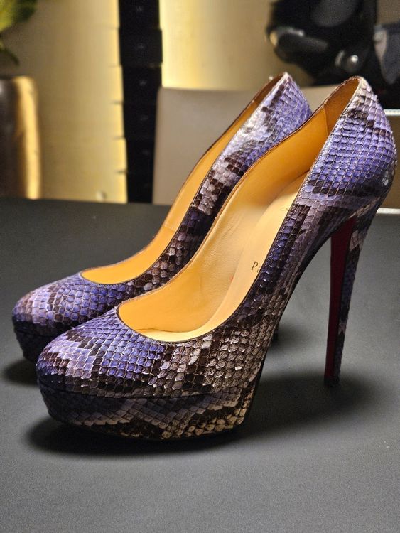 louboutin plateau high heels