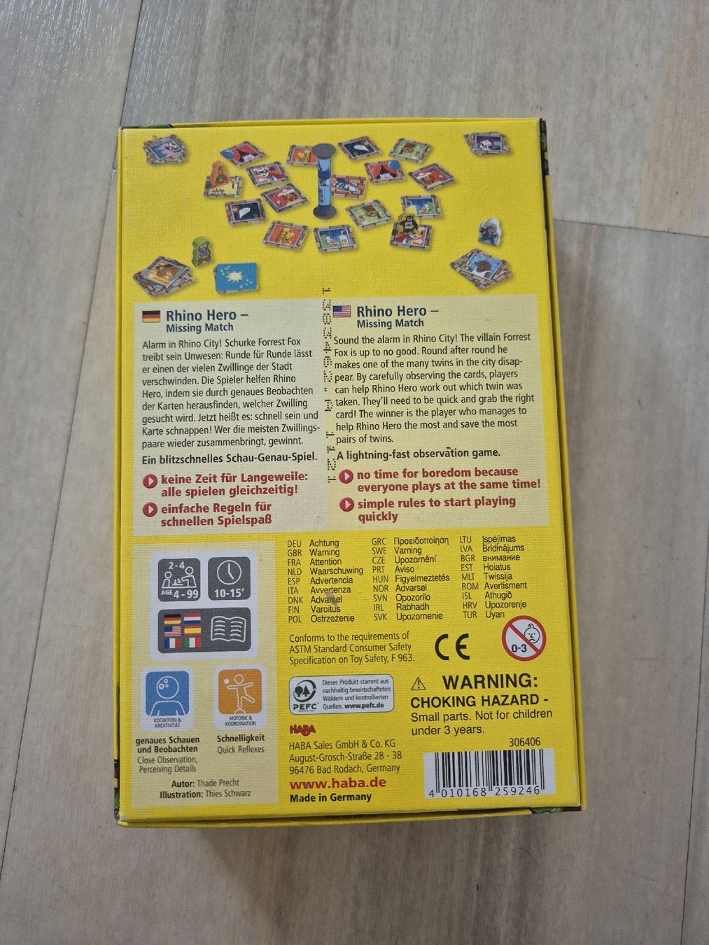 Haba Giochi: Rhino Hero Spiel – Usato da Stansstad venduto da Kyra014 1