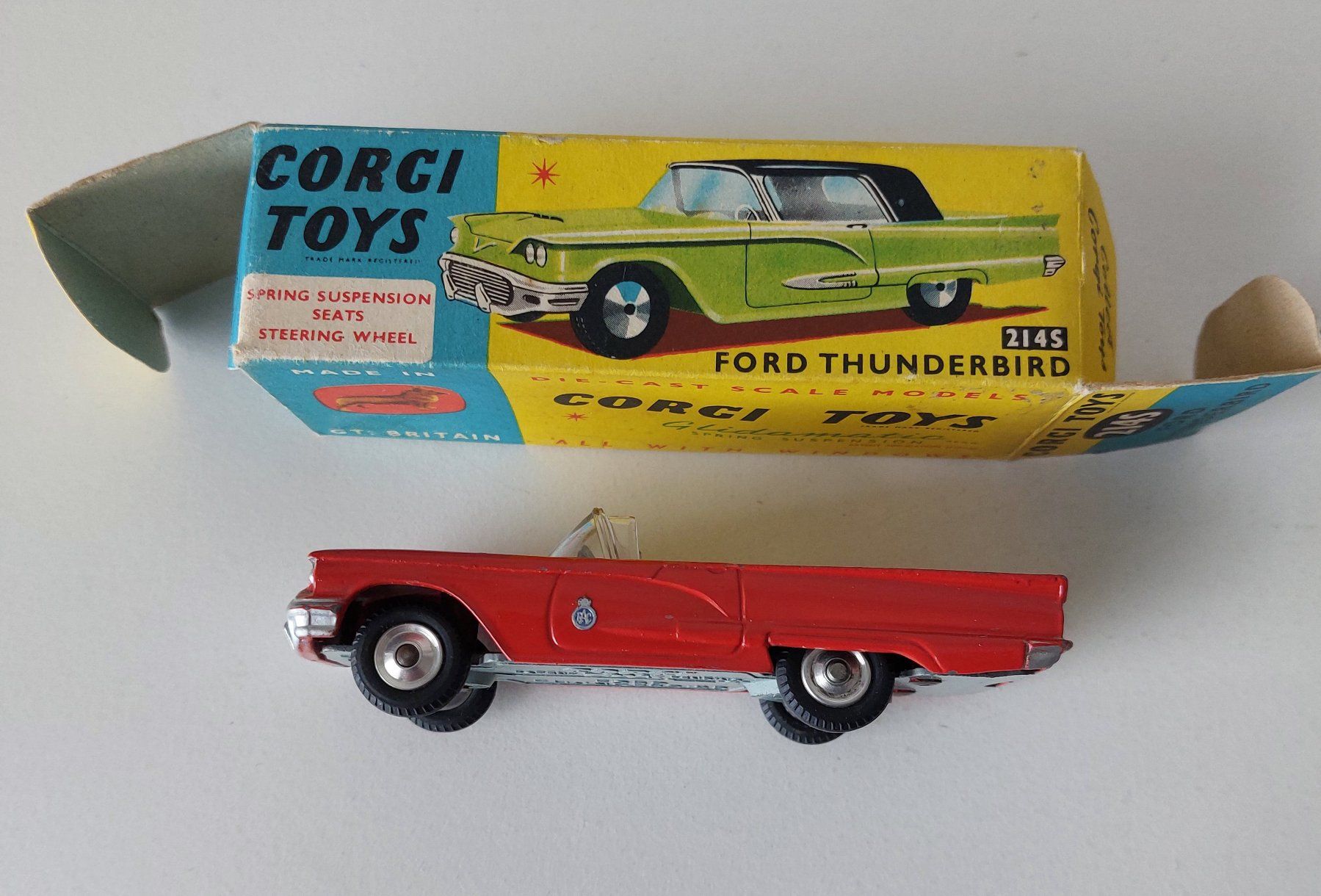 Corgi Toys Modellini d'auto: Corgi Toys 214S Ford Thunderbird  mit Original Box – Usato da Schenkon venduto da Elbarto007 7