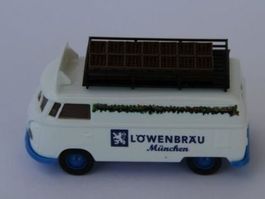 VW T1, Löwenbräu München, Kastenwagen, Brekina HO, Neu