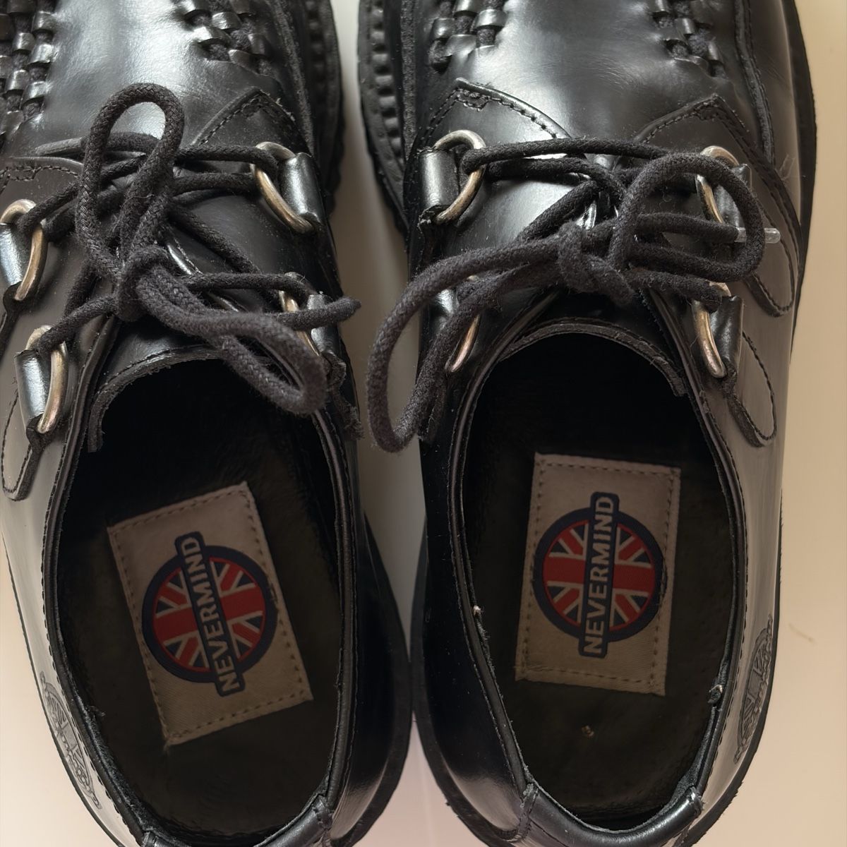 Damenschuhe: NEVERMIND Goth Leather Platform Creepers EU 38 – Neu (gemäss Beschreibung) aus Edlibach von Anyteaparty 3