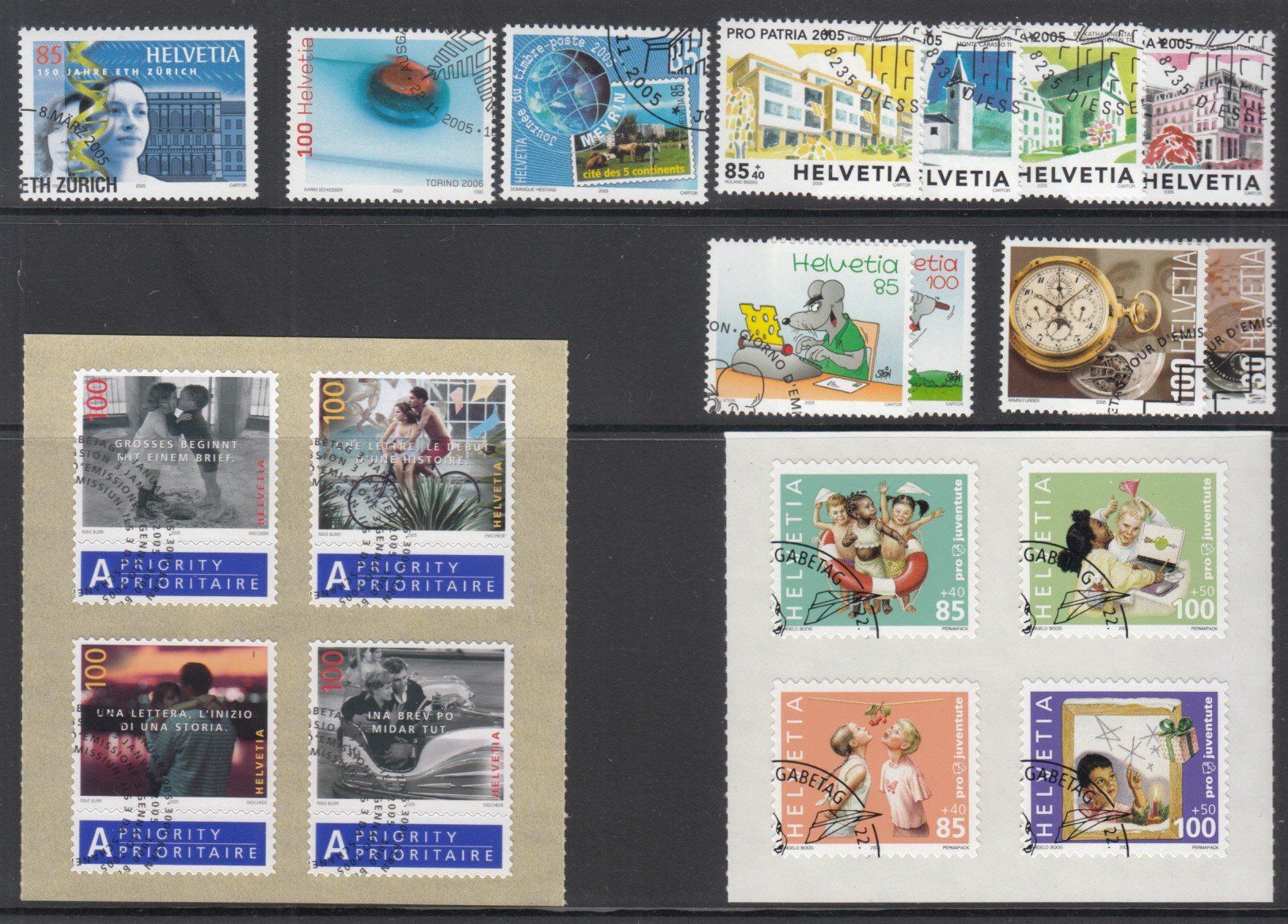 Tutti i francobolli: CH Ausgaben 2005 mit ET – Usato da Bürglen TG venduto da StampGraf 1