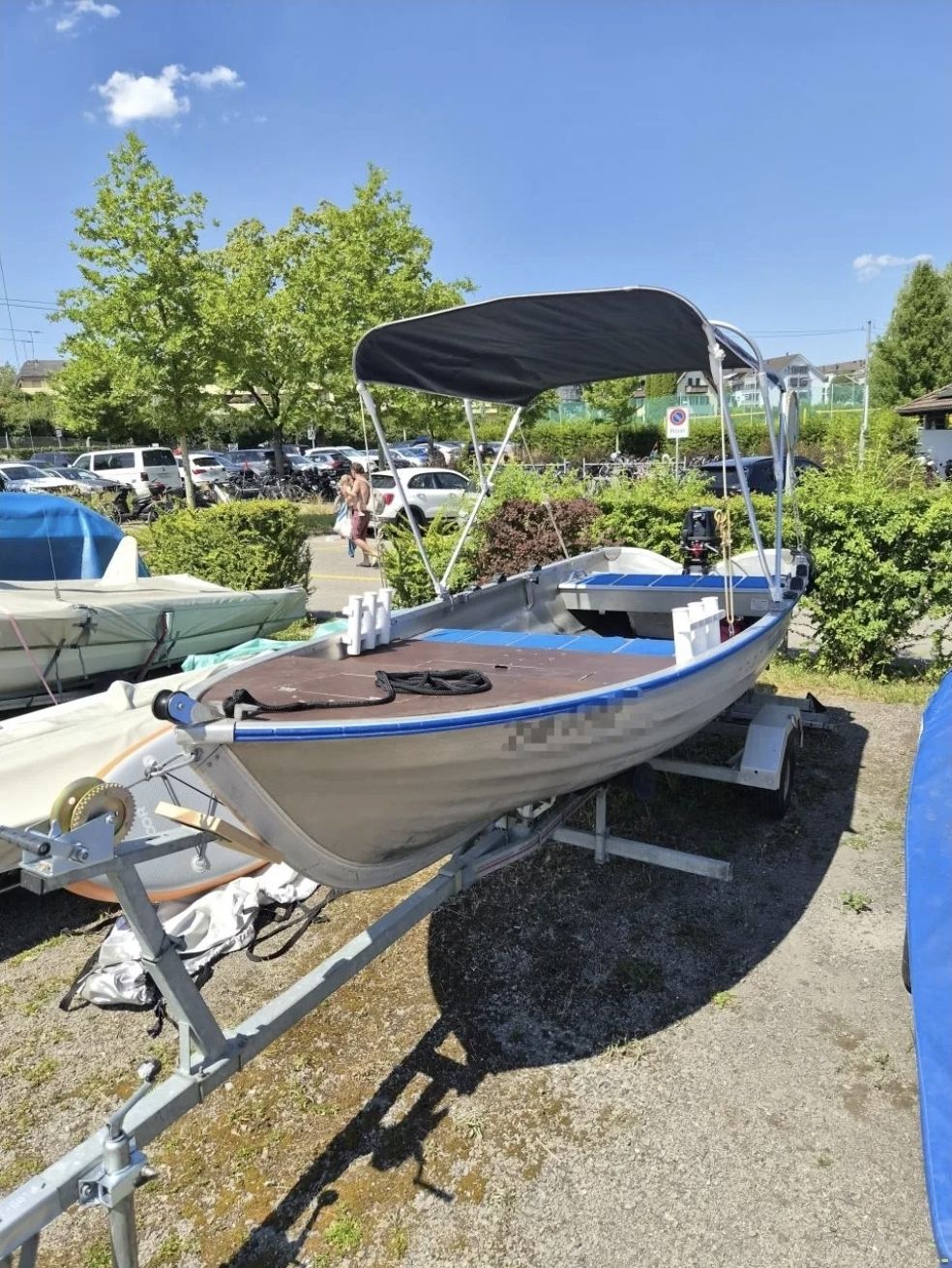 Linder Bateaux: Linder 440 inkl. Trailer, Echolot, Fischerstuhl und Zubehör – D'occasion à Steinhausen par Adamster 2