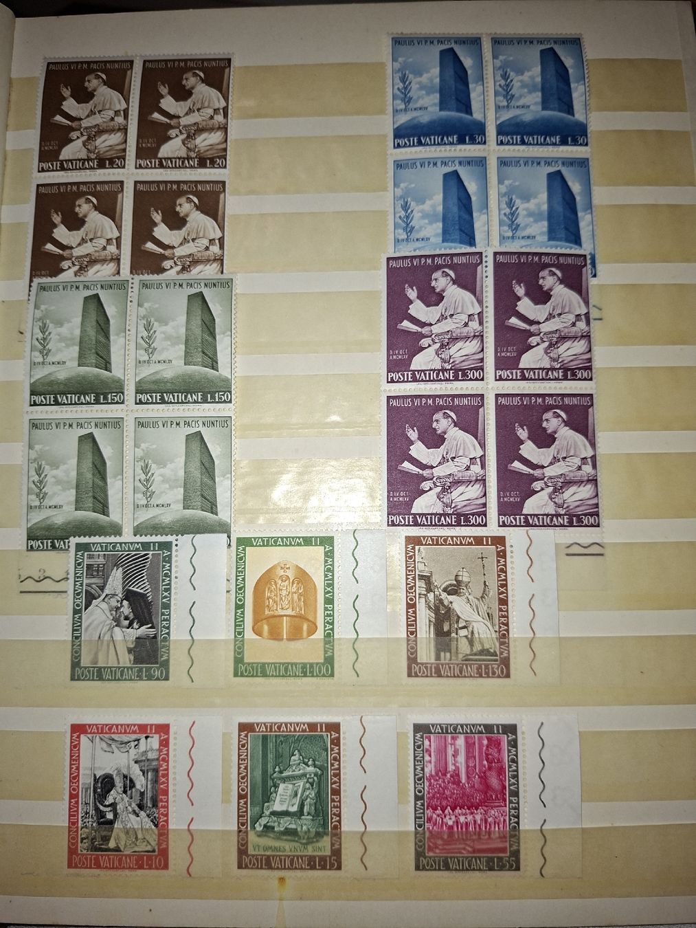 Alle Briefmarken: 4er Blocks Vaticane  – Gebraucht aus Balgach von SIMEON27 2