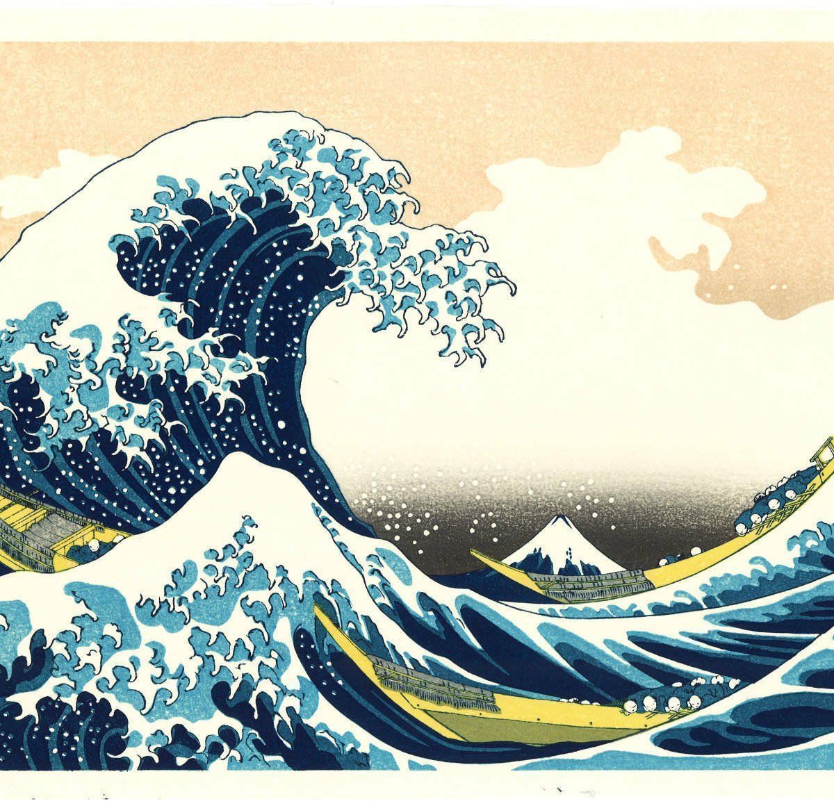 Xilografie: Hokusai Originalholzschnitt great wave – Usato da Welschenrohr venduto da Regool 1
