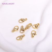 Karabinerverschluss 12 mm – Farbe 14K Gold (10 Stück) neu