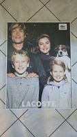 Affiche Lacoste vintage « Deviens ce que tu es » – encadrée 