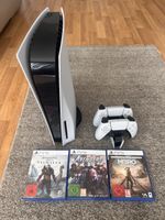 Play Station 5 + 2 Controller + Ladestation + 3 Spiele