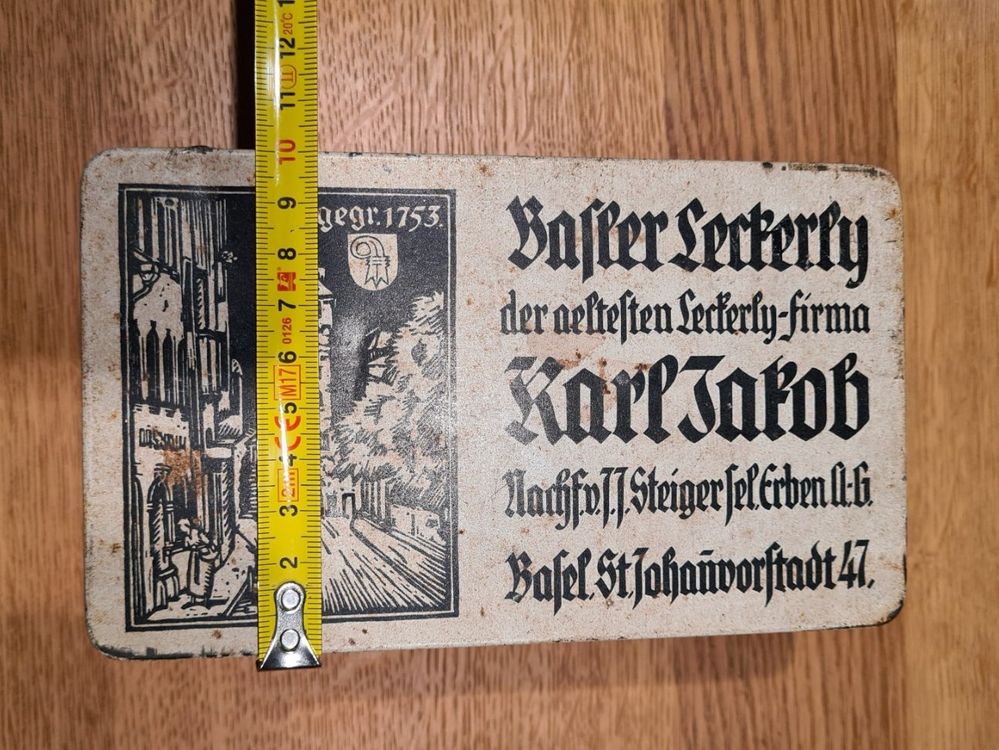Antike Basler Leckerli Blechdose/ Blechbüchse | Kaufen auf Ricardo