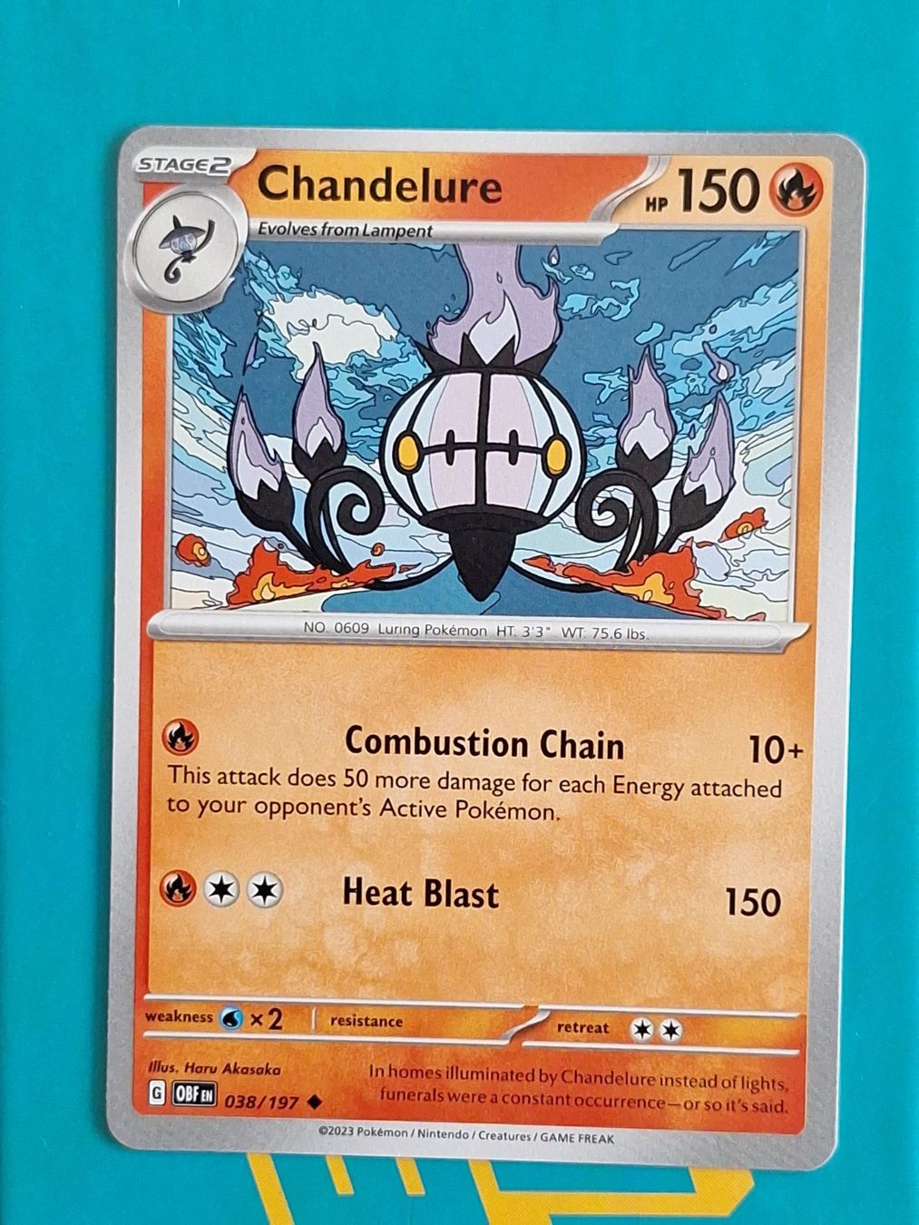 Pokémon Carte collezionabili: Chandelure - Pokemon Obsidian Flames – Usato da Altstätten SG venduto da GGsGameshop