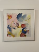 Aquarell „Felsenbirnen2“, 50x50cm, gerahmt, 2005. Original.
