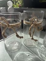 Kerzenhalter aus Glas mit Möglichkeit die inwendig zu dekori