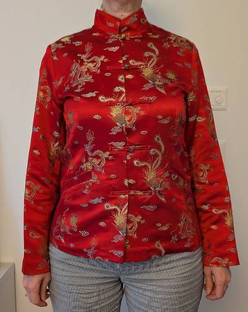Chinesische Jacke im Cheongsam-Stil der Marke "tru.", Gr. 36