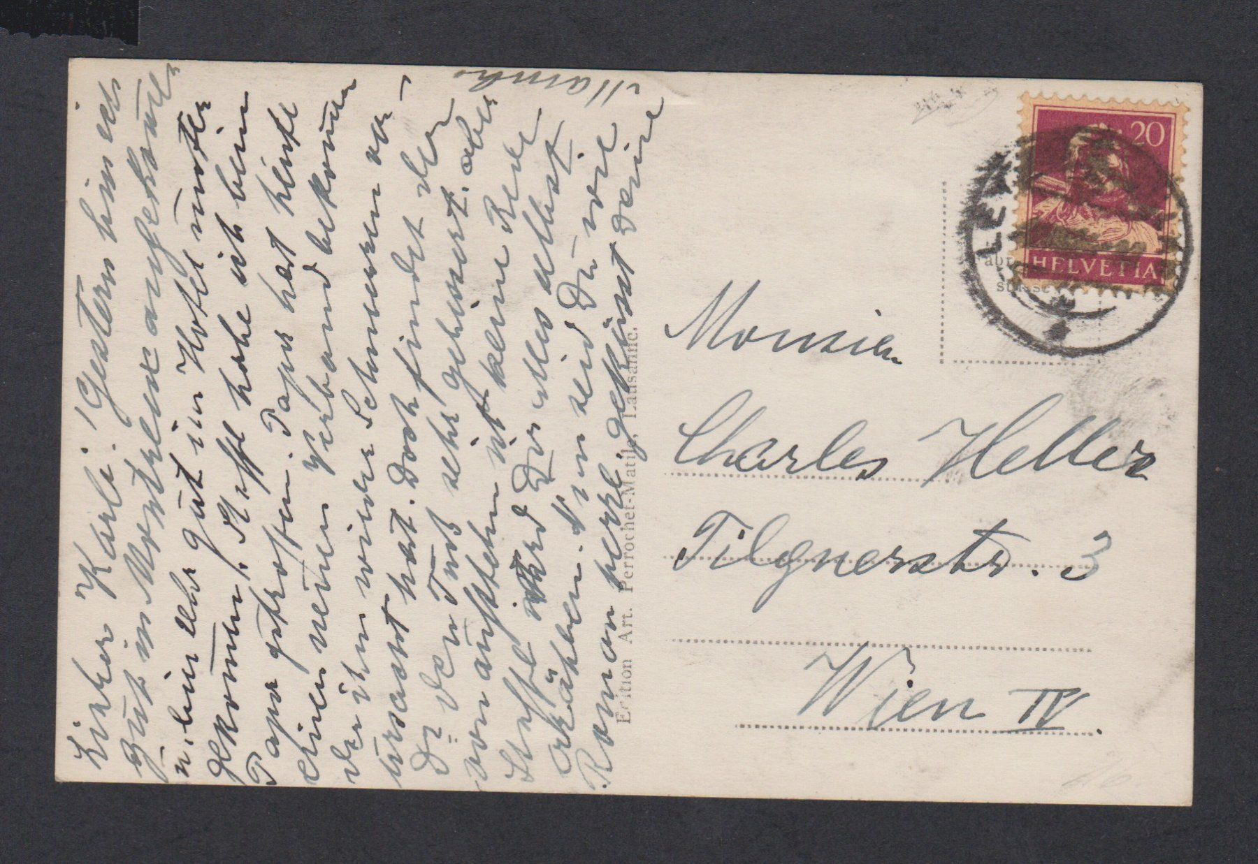 Cartoline postali: LEYSIN    VD   :   alte Ansichtskarte 1920er-Jahre – Usato da Vitznau venduto da Ropaku 1