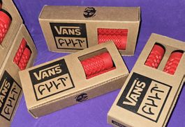 Cult x Vans Waffle Grips Rot – BMX Griffe Neu