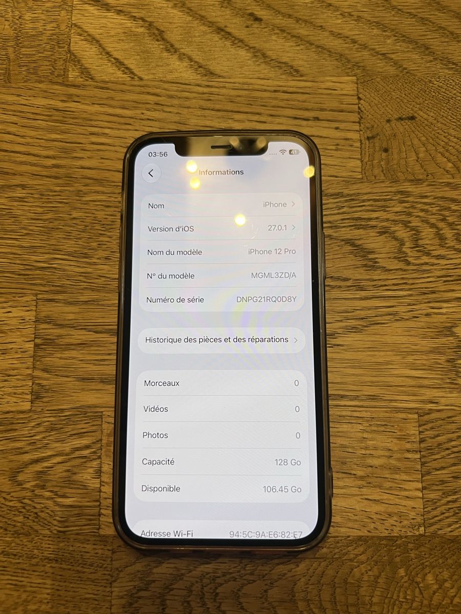 Apple Portables: iPhone 12 Pro 128 GB – D'occasion à La Sagne NE par Maxounet 2