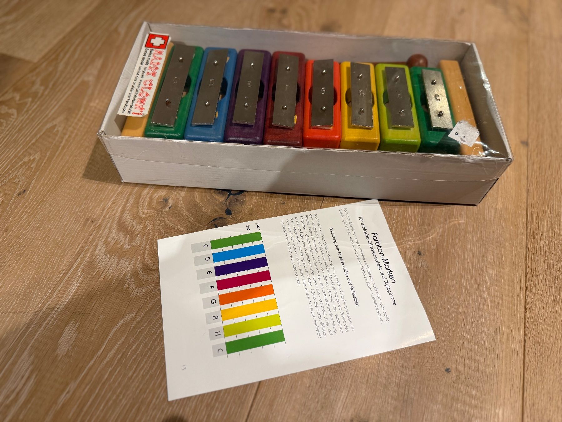 Strumenti musicali: Color Xylophon mit Klangstab in Originalverpackung – Usato da Ebmatingen venduto da Bazoka-Joe 2