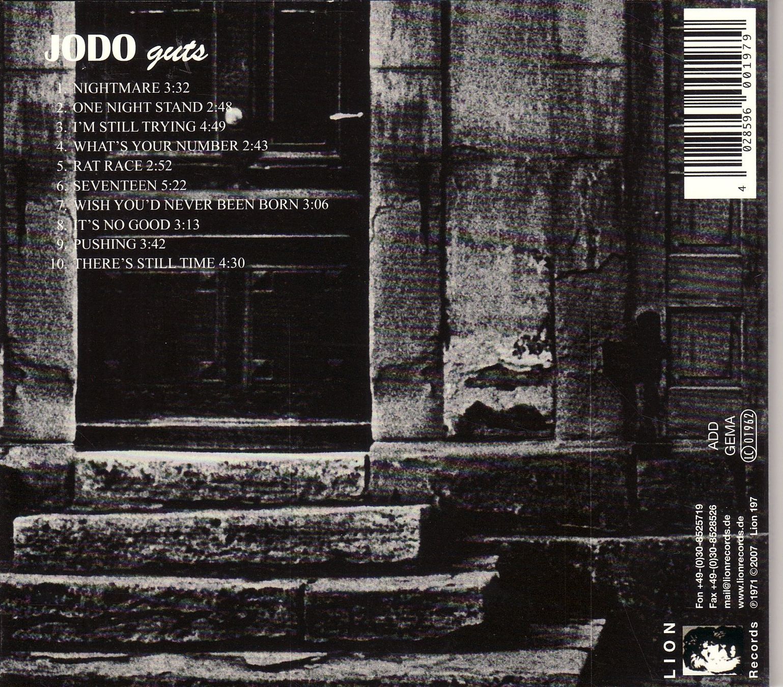 CDs: Jodo   ‎– Guts – Neuf (Voir description) à Boussens par catfood01 1