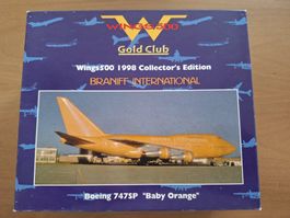 Braniff International Boeing 747SP Baby Orange 1:500