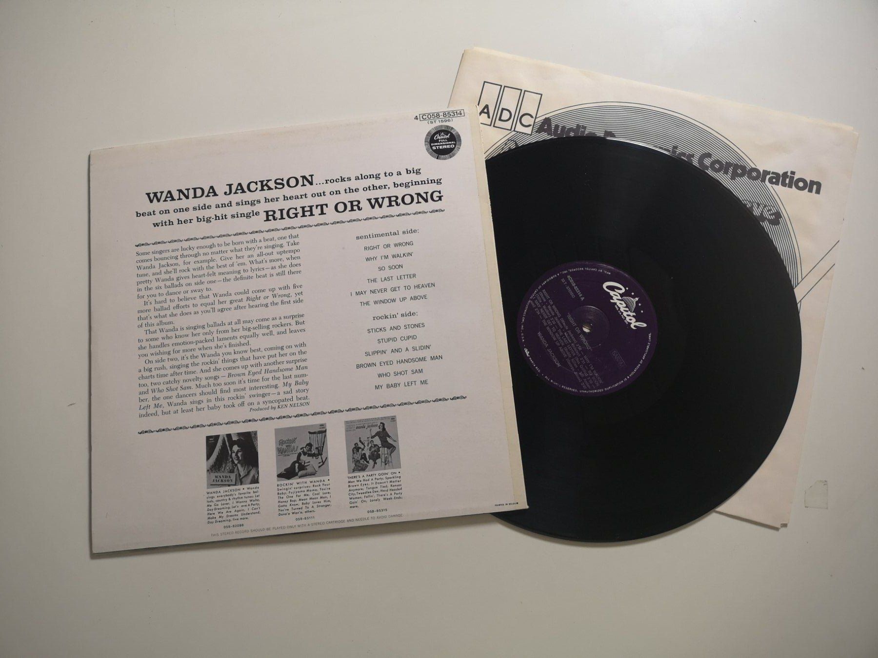 Dischi in vinile: Wanda Jackson – Right Or Wrong – Usato da Grafenried venduto da House-of-Oldies 1
