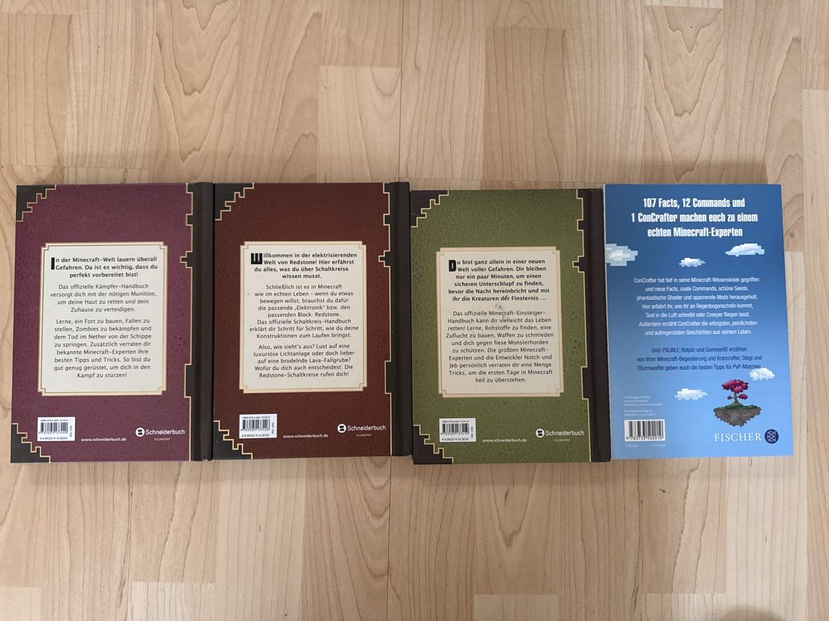 Libri: Minecraft Bücher Set 4 Stück KonCrafter Wissen – Usato da Nussbaumen AG venduto da jan.exc 1