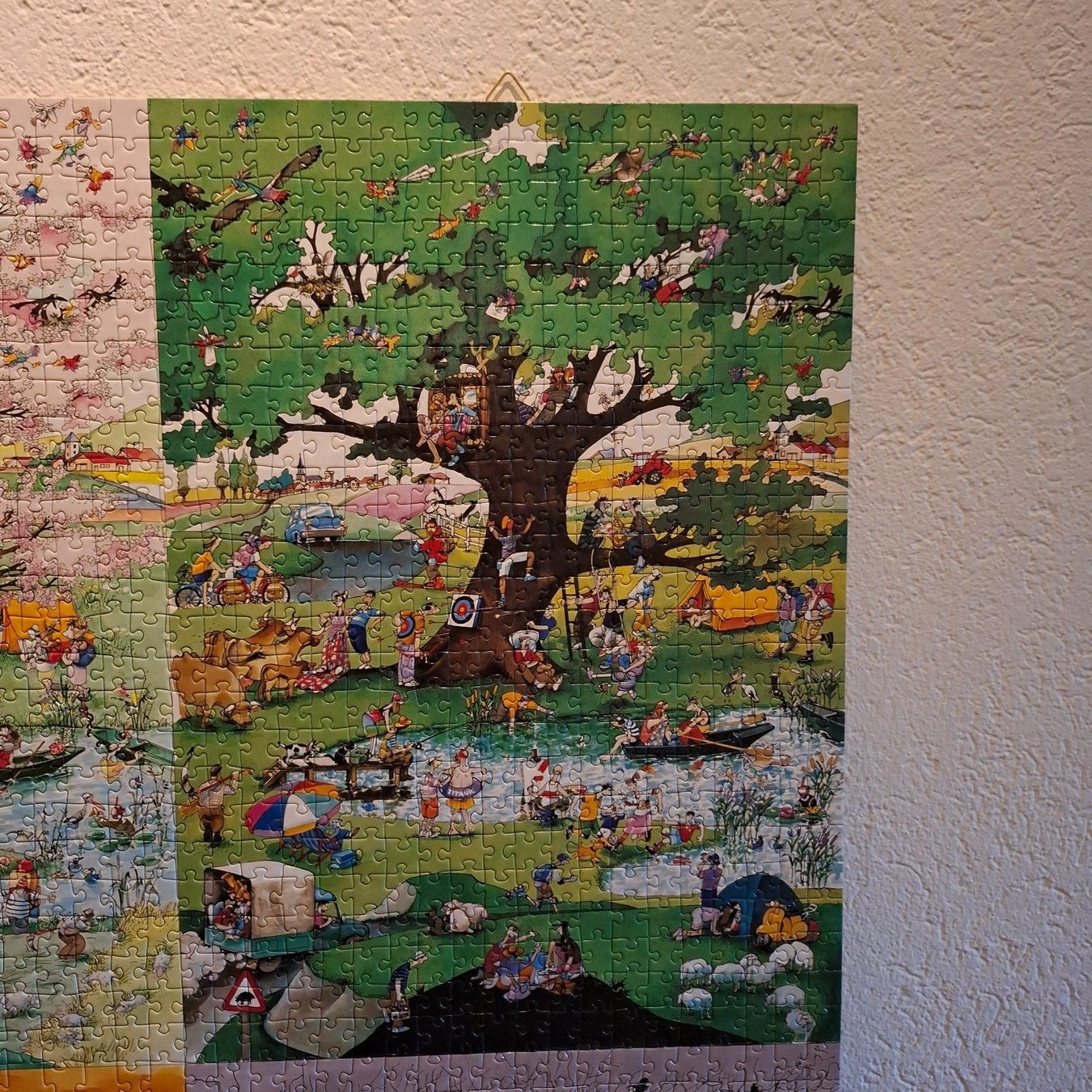 Heye Puzzle: Roger Blachon "4 Seasons" Puzzle geklebt – Usato da Hombrechtikon venduto da Tinea82 3