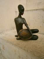 Afrikanerin Fink Keramik 50er-Jahre Vintage