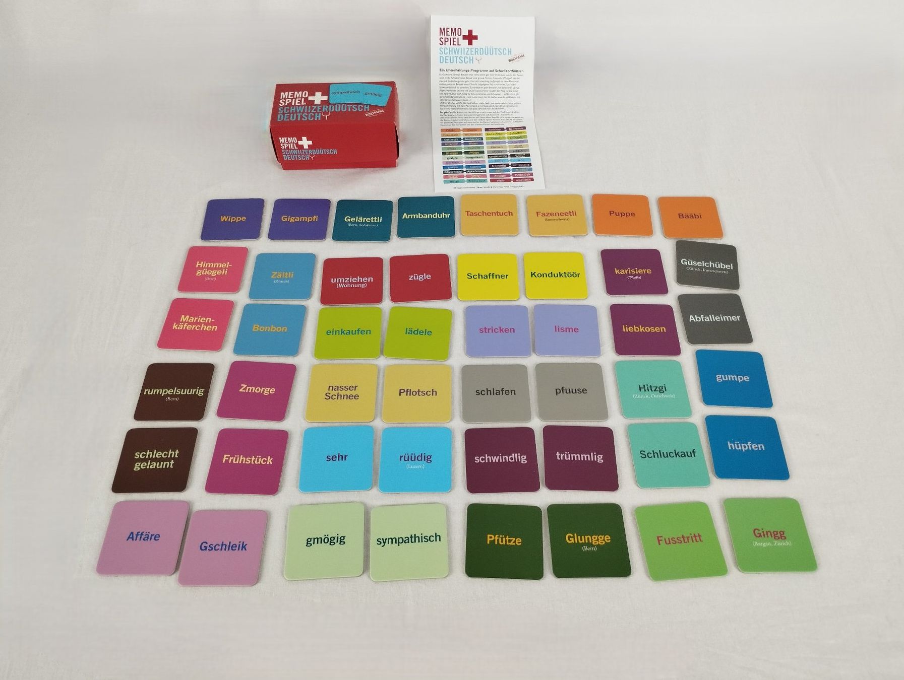 Spiele: FIDEA DESIGN Memo Spiel Schwiizerdüütsch – Gebraucht aus Schübelbach von Restwert_Schubelbach 3