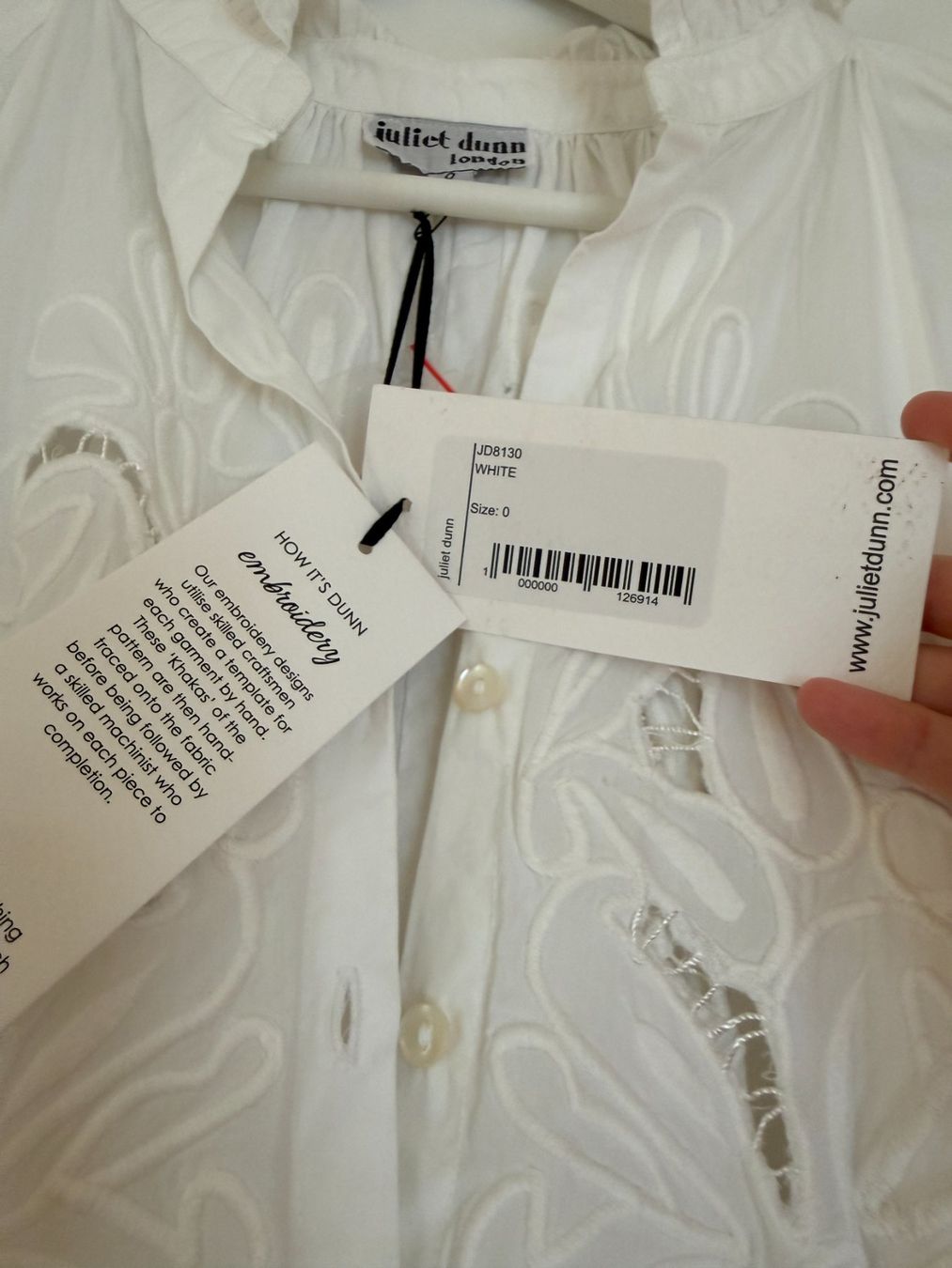 Vestiti: Juliet Dunn weisses kleid NEU – Nuovo e nell'imballaggio originale da Küsnacht ZH venduto da theatorp 3