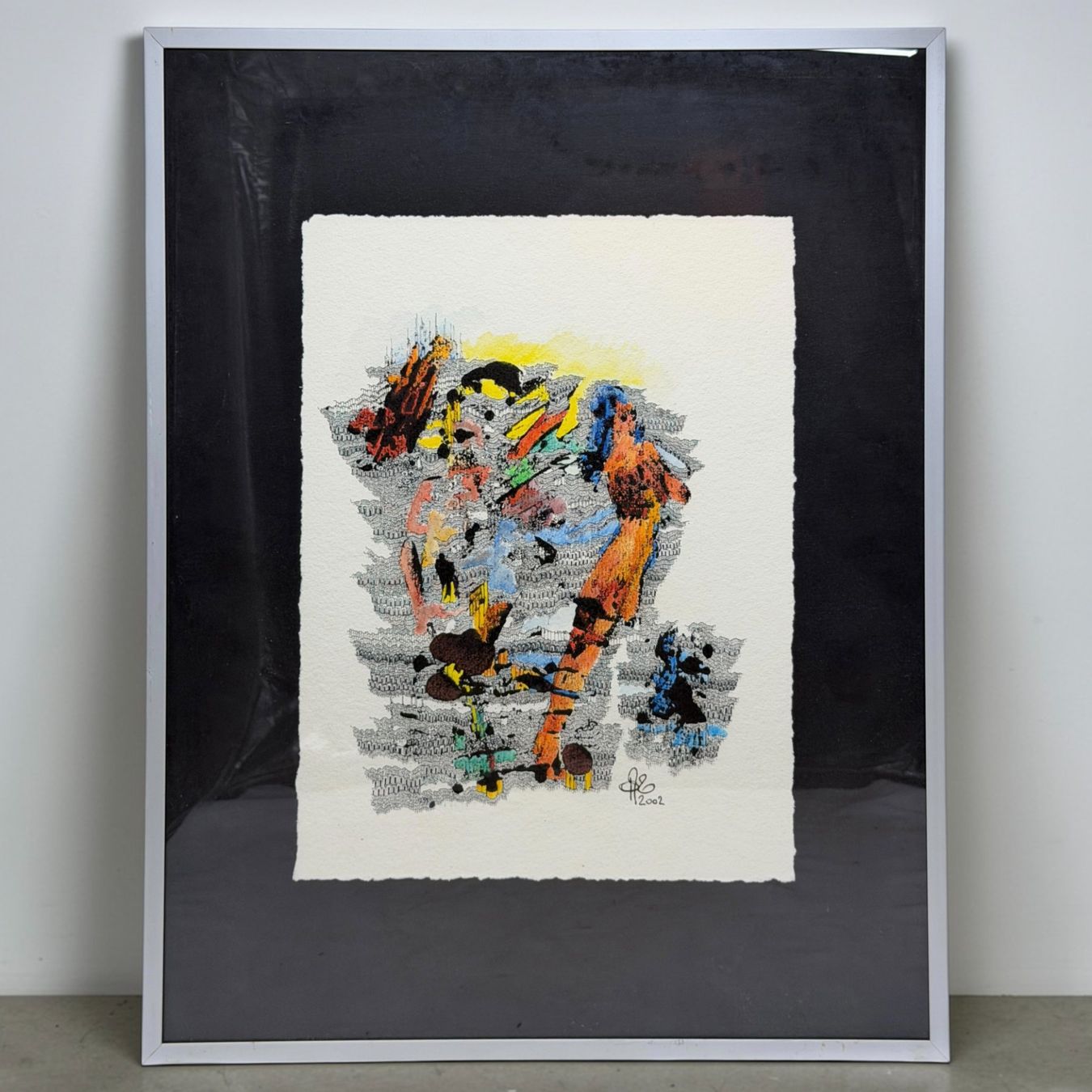 Dipinti: François Trivelli "Lévitation" 2002 dessin original – Usato da Morges venduto da vintiques