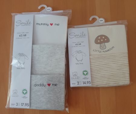 Set 5 Stück Body Grosse 62/68 neu Originalverpackt 