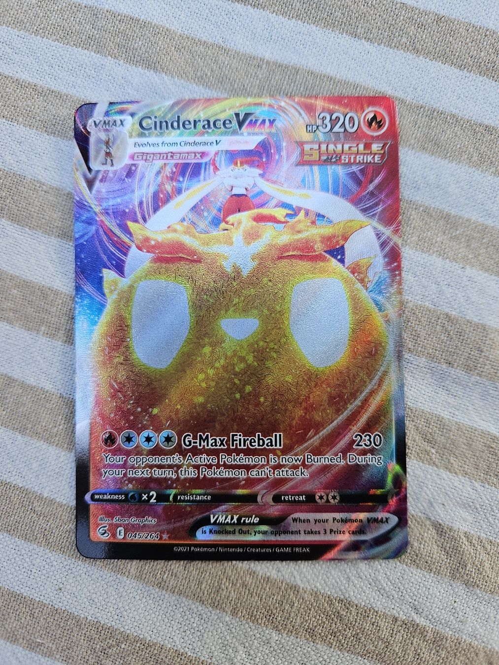 Pokémon Carte collezionabili: Cinderace vmax E 045/264 – Nuovo (secondo la descrizione) da Unterengstringen venduto da Miwa