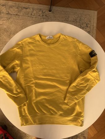 Senfgelber Stone Island Herren Pulli / Sweater L