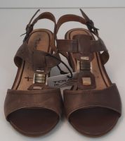 TAMARIS Peep Toe Heels Sandalen Braun Gr. 36