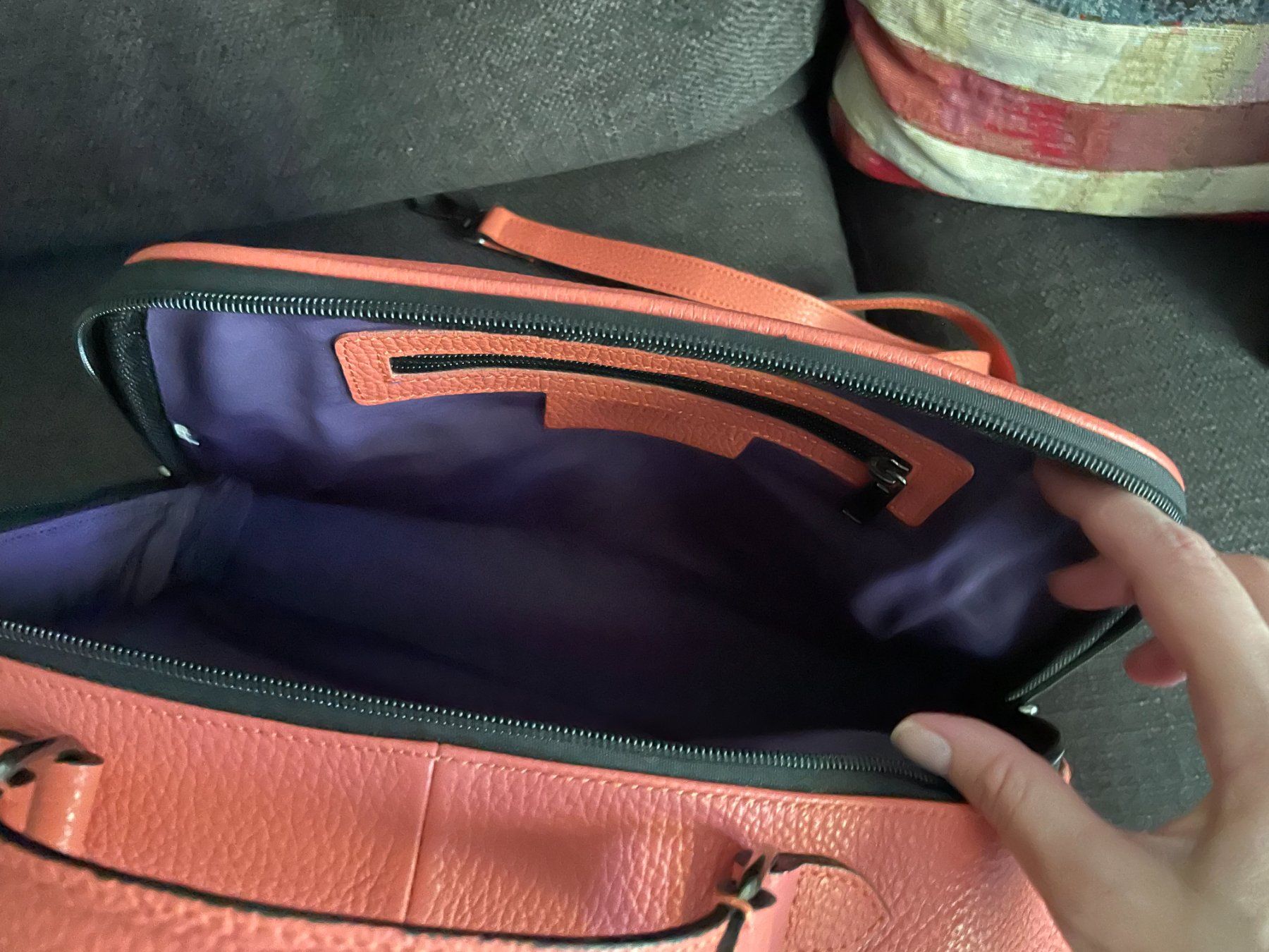 Taschen für Damen: Borsa color salmone con tracolla nuova – Neu (gemäss Beschreibung) aus Meilen von val_tsv8 4