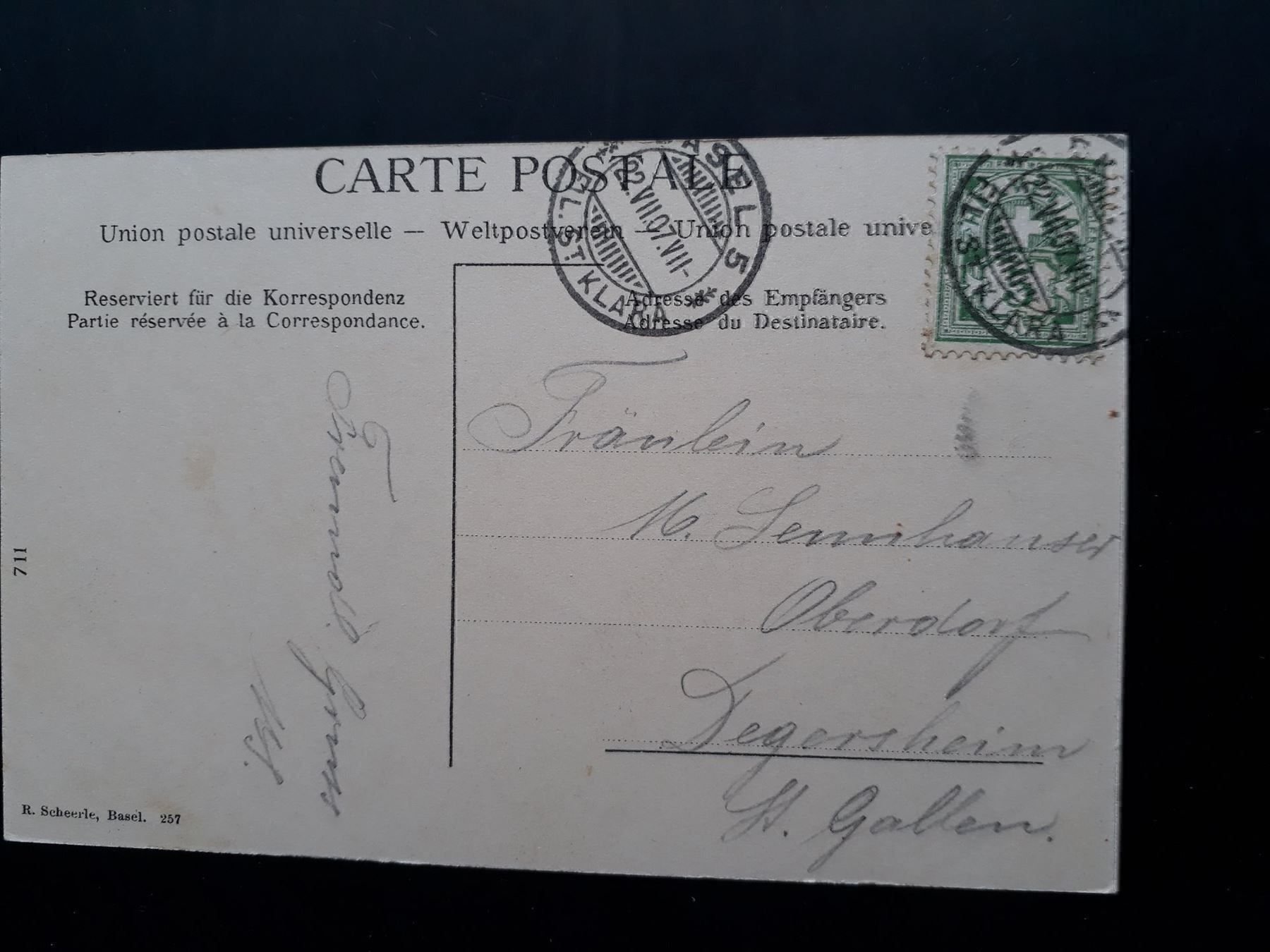 Cartoline postali: AK Basel, Wettsteinbrücke – Usato da Herzogenbuchsee venduto da Herkules9 1
