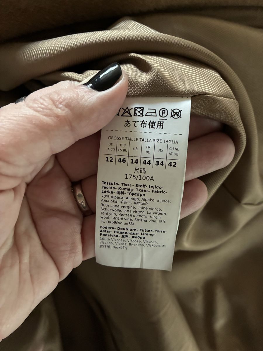 Max Mara Cappotti: Max Mara Studio Mantel camel Grösse 42 – Usato da Sissach venduto da Monkbay 2