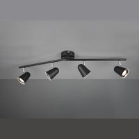 LED Deckenleuchte, Schwarz, 78 cm x 9 cm