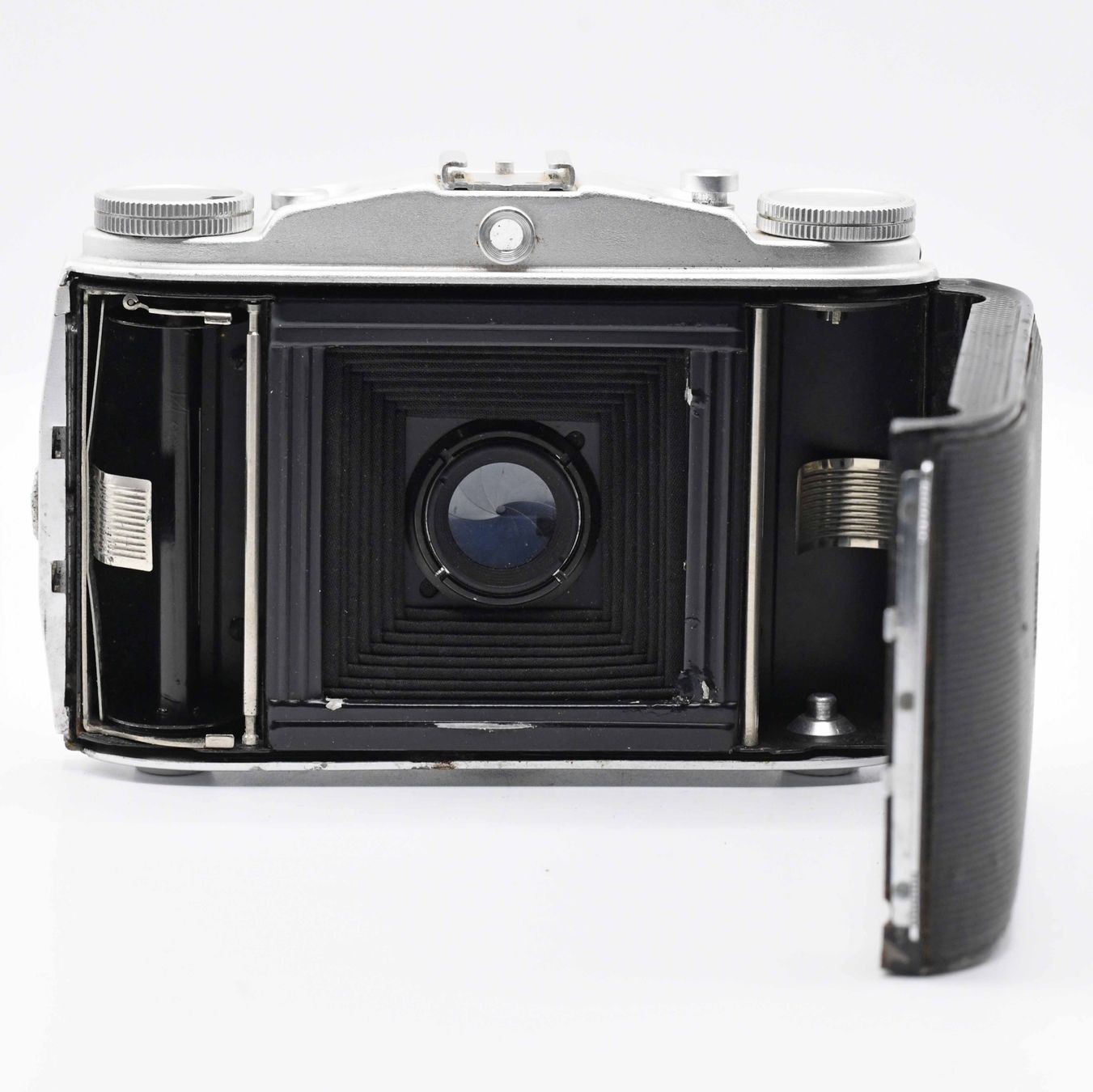 Agfa Fotocamera: Agfa Isolette I - Apotar 85mm F/1.4 – Usato da Bellinzona venduto da CarpiFotoSA 5