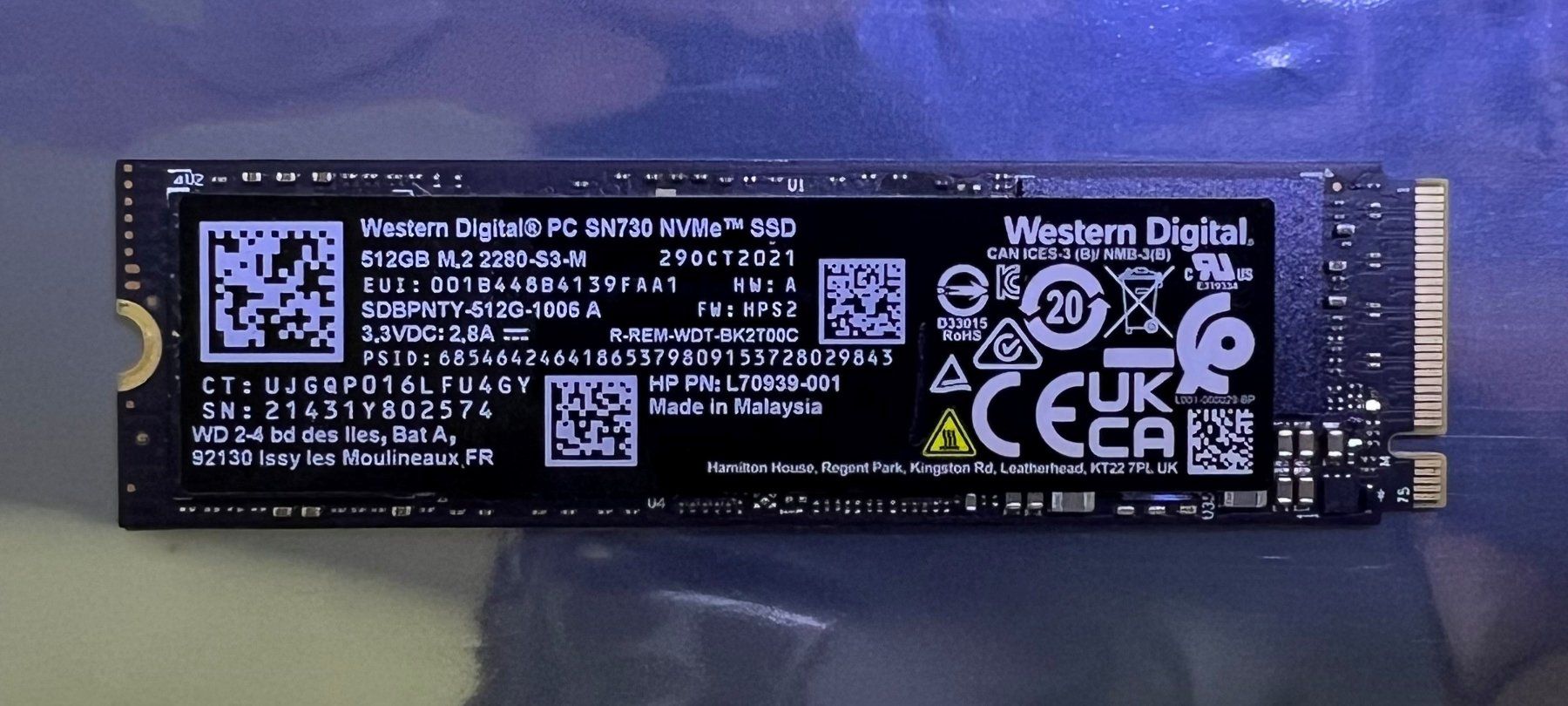 Western Digital Dischi rigidi: Western Digital SSD M.2 512GB – Usato da Horgen venduto da Lady_Wendy