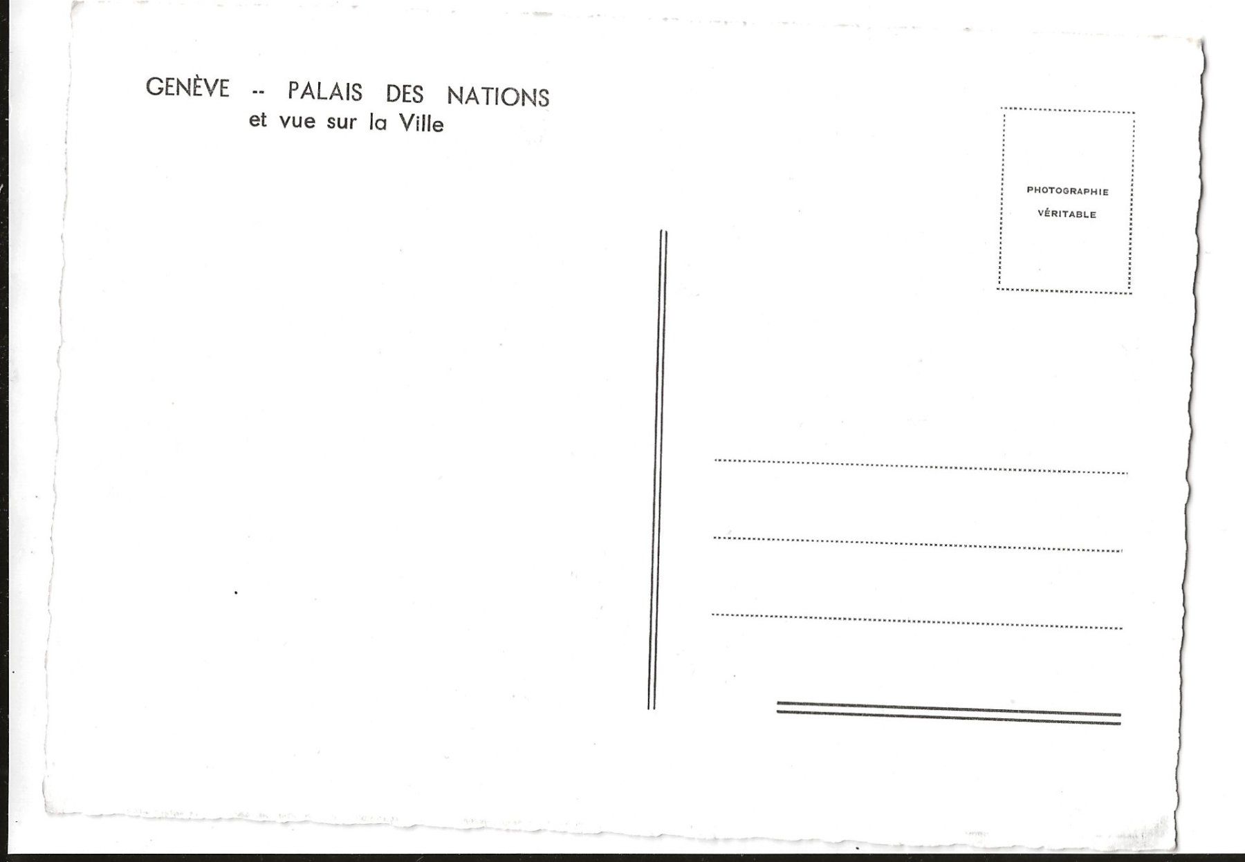 Cartoline postali: AK ca. 1960 Genf - Palais des Nations – Usato da Greifensee venduto da 315WDO 1
